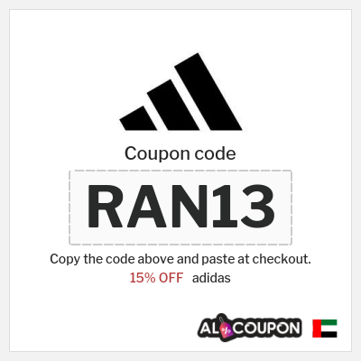 adidas Coupon (RAN13) Adidas Coupon Code August 2026