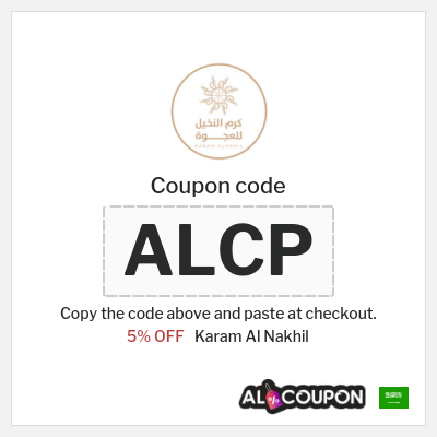 Coupon for Karam Al Nakhil (ALCP) 5% OFF