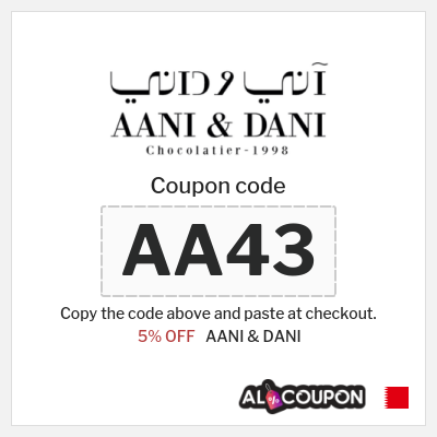 Coupon discount code for AANI & DANI 5% OFF Vouchers