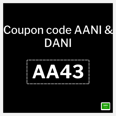 Coupon discount code for AANI & DANI 5% OFF Vouchers