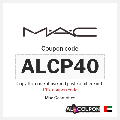 Coupon discount code for Mac Cosmetics 15% coupon code