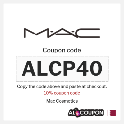 Coupon discount code for Mac Cosmetics 15% coupon code