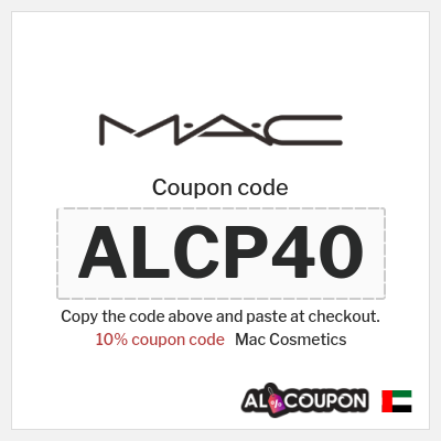 Coupon discount code for Mac Cosmetics 15% coupon code