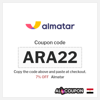 Coupon for Almatar (ARA22) 7% OFF