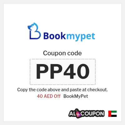 Coupon for BookMyPet (PP40) 40 AED Off