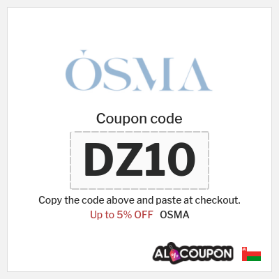 Coupon discount code for OSMA Up to 5% Coupons