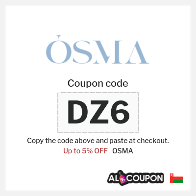 Coupon discount code for OSMA Up to 5% Coupons