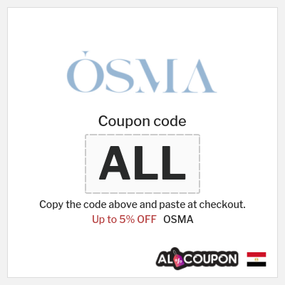 Coupon discount code for OSMA Up to 5% Coupons