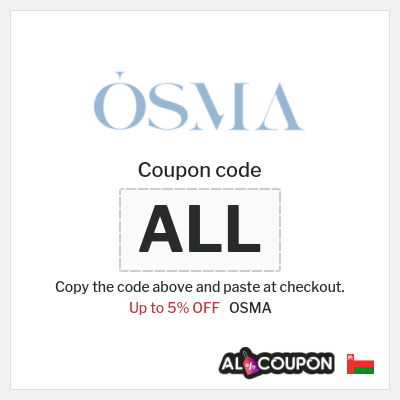 Coupon discount code for OSMA Up to 5% Coupons