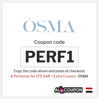 Coupon discount code for OSMA 5% Exclusive Coupons