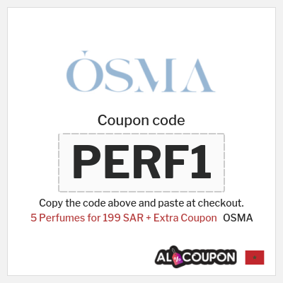 Coupon discount code for OSMA 5% Exclusive Coupons
