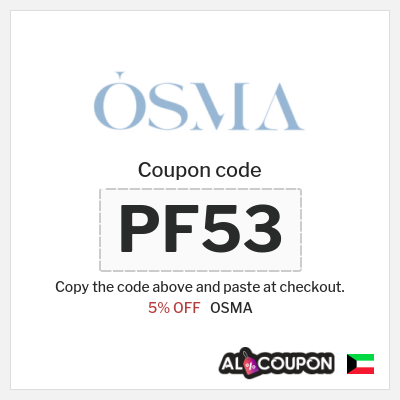 Coupon for OSMA (PF53) 5% OFF