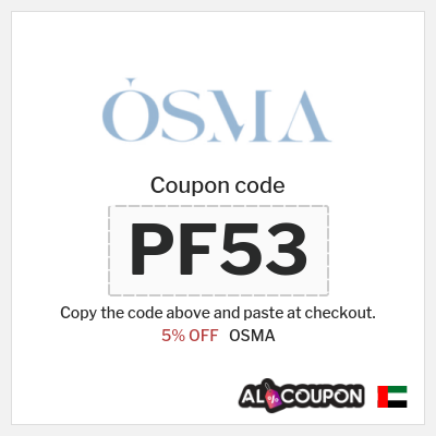 OSMA Coupon (PF53) OSMA Perfumes Coupon Code