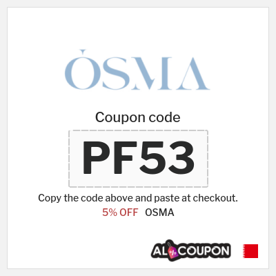 OSMA Coupon (PF53) OSMA Perfumes Coupon Code