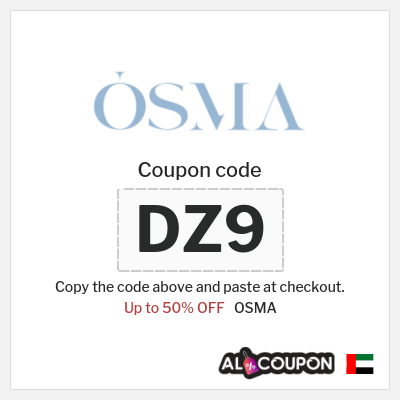 Coupon for OSMA (DZ6) Up to 50% OFF