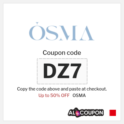 Coupon for OSMA (DZ6) Up to 50% OFF