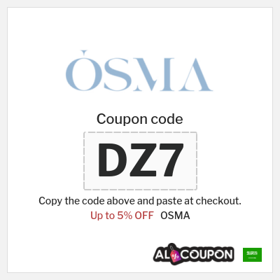 Coupon for OSMA (DZ9) Up to 5% OFF