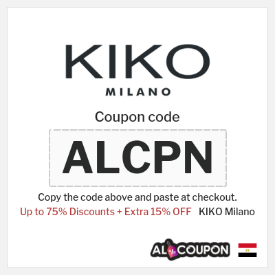 Coupon for KIKO Milano (ALCPN) Up to 75% Discounts + Extra 15% OFF