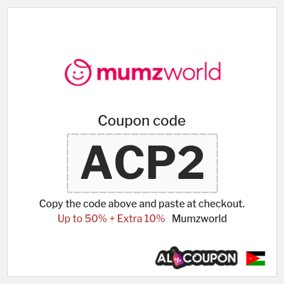 Coupon for Mumzworld (ACP2) Up to 50% + Extra 10%