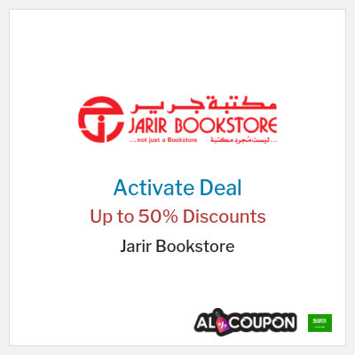 Coupon discount code for Jarir Bookstore Exclusive Discounts Up to 50%