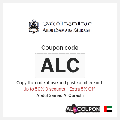 Coupon for Abdul Samad Al Qurashi (ALC) Up to 50% Discounts + Extra 5% Off
