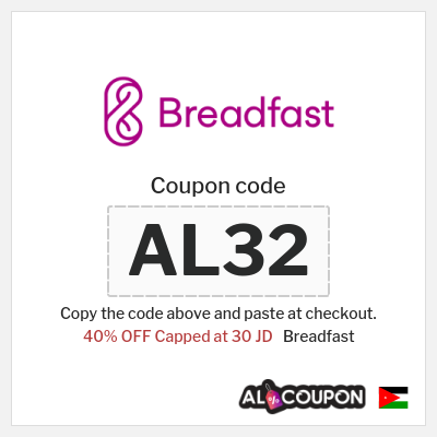 Breadfast Coupon (AL32) Breadfast Discount Code Jordan