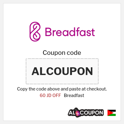 Breadfast Coupon (ALCOUPON) Breadfast Discount Code Jordan
