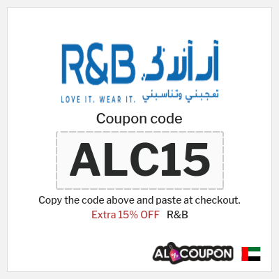 Coupon for R&B (ALC15) Extra 15% OFF