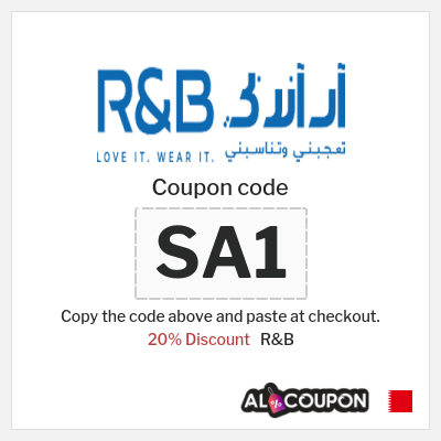 Coupon for R&B (SA1) 20% Discount