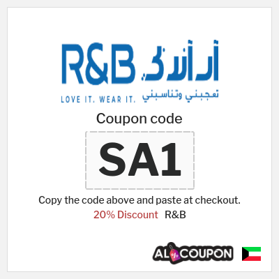 Coupon for R&B (SA1) 20% Discount