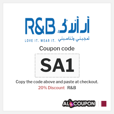 Coupon for R&B (SA1) 20% Discount