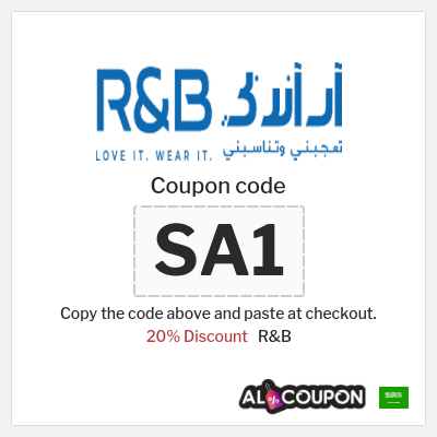Coupon for R&B (SA1) 20% Discount