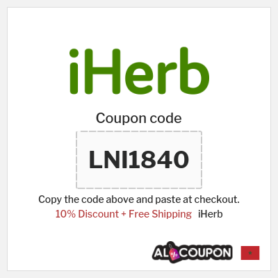 Coupon for iHerb (LNI1840) 10% Discount + Free Shipping