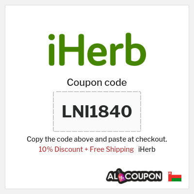 Coupon for iHerb (LNI1840) 10% Discount + Free Shipping