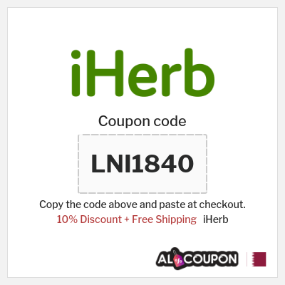 Coupon for iHerb (LNI1840) 10% Discount + Free Shipping
