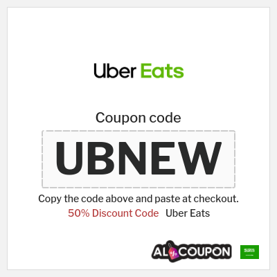 Coupon for Uber Eats (UBNEW) 50% Discount Code