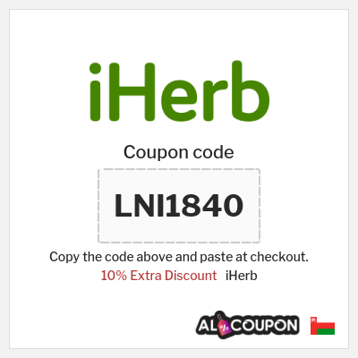 Coupon for iHerb (LNI1840) 10% Extra Discount