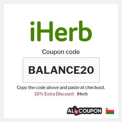 Coupon for iHerb (BALANCE20) 10% Extra Discount