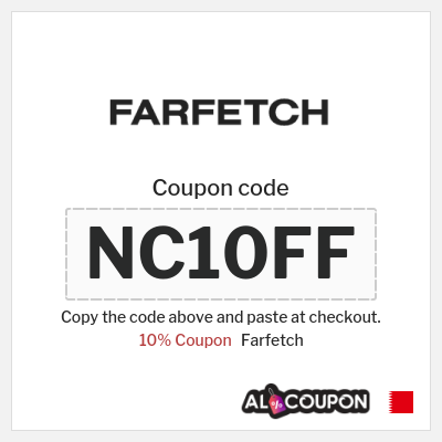 Coupon for Farfetch (NC10FF) 10% Coupon