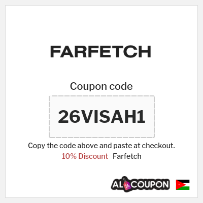 Coupon for Farfetch (26VISAH1) 10% Discount