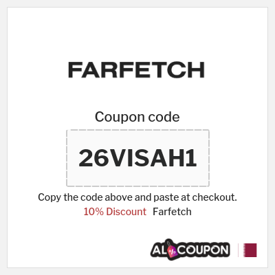 Coupon for Farfetch (26VISAH1) 10% Discount