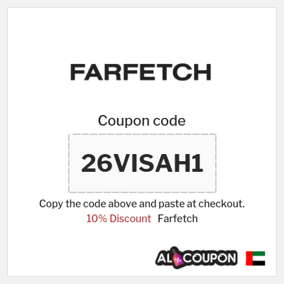 Coupon for Farfetch (26VISAH1) 10% Discount