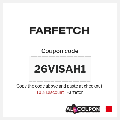 Coupon for Farfetch (26VISAH1) 10% Discount
