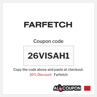 Coupon for Farfetch (26VISAH1) 10% Discount