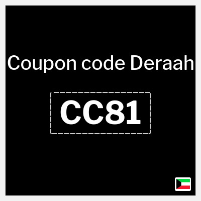 Coupon for Deraah (CC81) 50% Off + Extra 5%