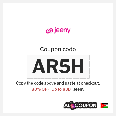 Jeeny Coupon (AR5H) Jeeny Promo Code 2026