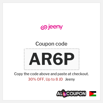 Jeeny Coupon (AR6P) Jeeny Promo Code 2026