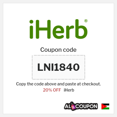 iHerb Coupon (LNI1840) iHerb Jordan Code 2026