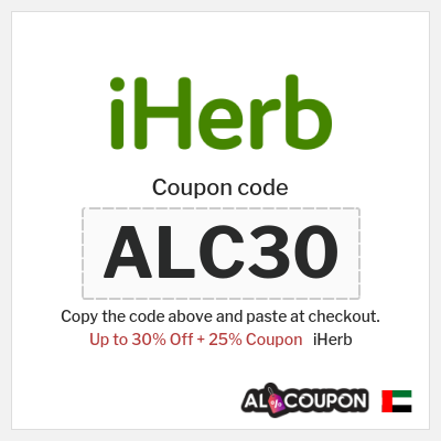 Coupon for iHerb (ALC30) Up to 30% Off + 25% Coupon