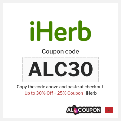 Coupon for iHerb (ALC30) Up to 30% Off + 25% Coupon